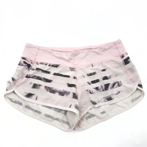 Lululemon SET Run Speed Shorts Sweaty Or Not Tank Size 10 Sunset Blush Quartz - Picture 7 of 16